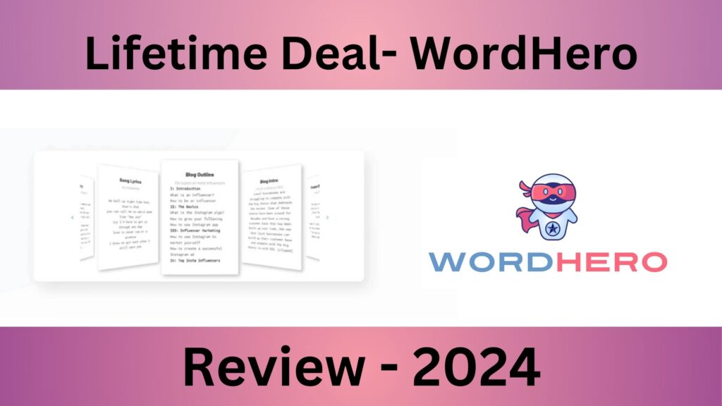 WordHero Lifetime Deal $89 – Best AI Content Writer