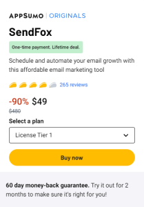 Email marketing solution: lifetime access to SendFox for just $49!