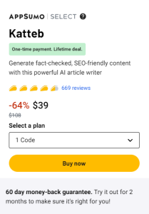  Katteb Lifetime Deal $39 – Appsumo